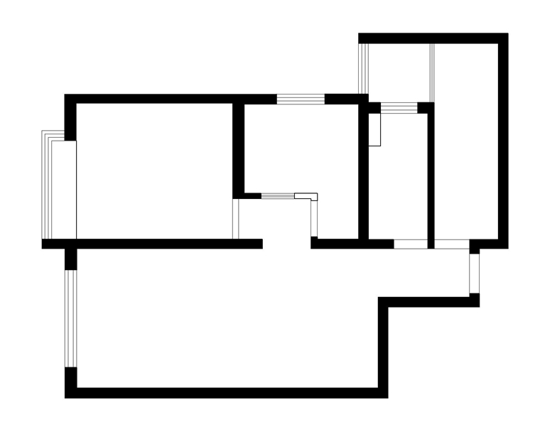 领秀城中央公馆105m²两居现代中式户型点评